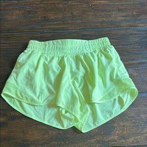 Women's Lululemon Neon Green Shorts
